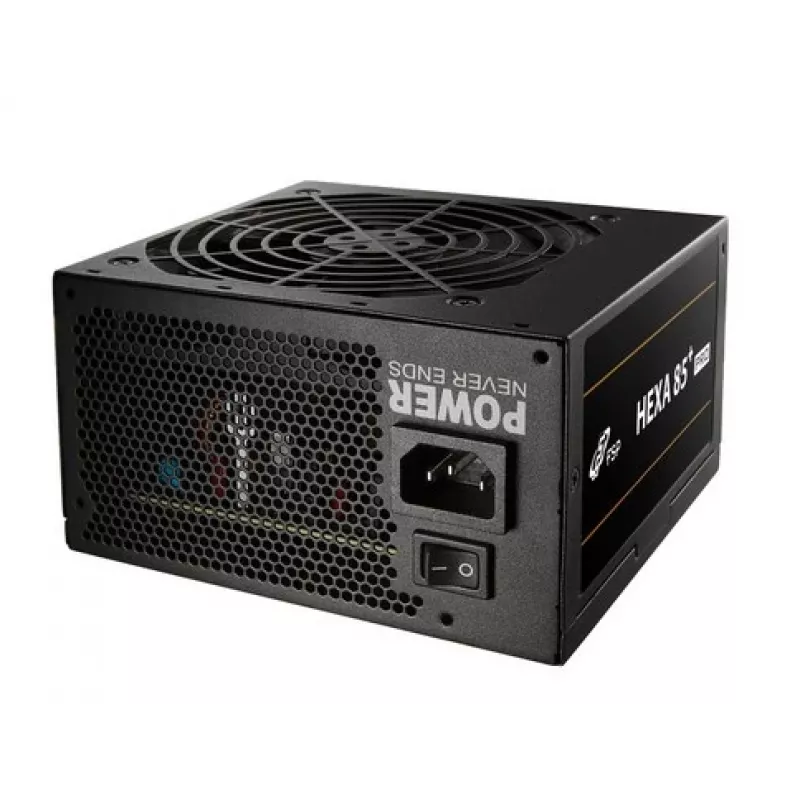 FSP HEXA 85+ PRO 650W Netzteil ATX ATX2.5 Schwarz, 650 W, 100 - 240 V, 50 - 60 Hz, 9 - 4 A, Active, 100 W