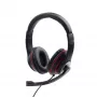 Kabelgebundenes Gaming-Headset GEMBIRD MHS-03-BKRD — binaural, ohrumschließend, 3,5 mm, 1,8 m Kabel, rot/schwarz