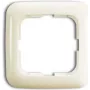 Abdeckrahmen / Schalterabdeckung Busch-Jaeger 1725-0-0548 — cremefarben, schraubenlos, 81×81 mm, 11 mm dick