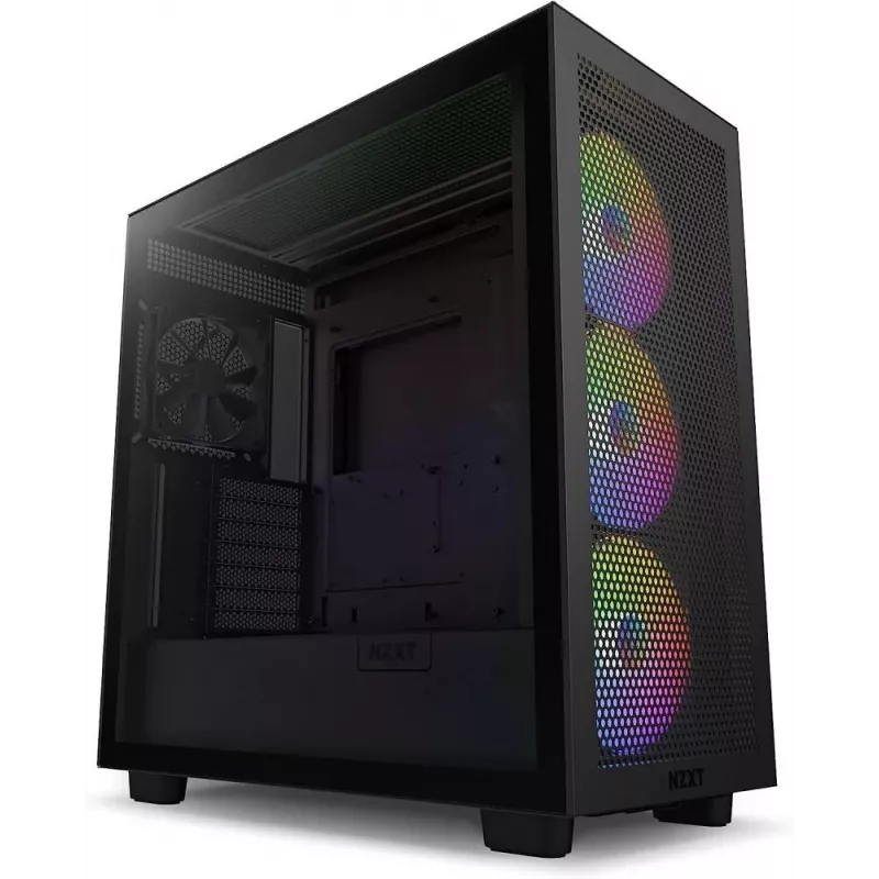 NZXT H7 Flow RGB Midi Tower Schwarz