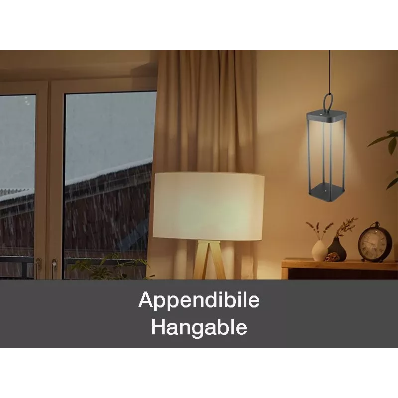 Wiederaufladbare Laterne Beper P207ILI100 — Schwarz, tragbare LED-Beleuchtung