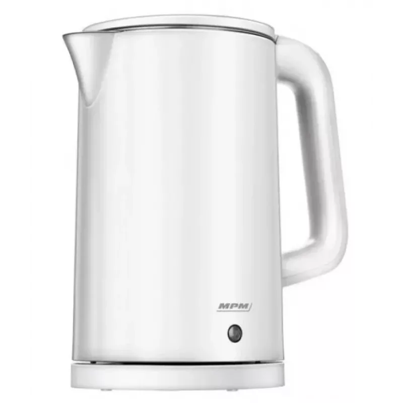 Wasserkocher MPM 1,7 L 2200 W Edelstahlgehäuse, Tasten, einstellbarer Thermostat, Sicherheitsverriegelung