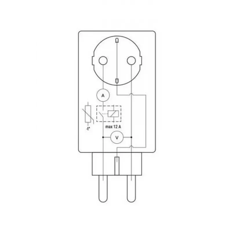 Intelligenter Außenstecker Shelly Wave WiFi-Steuerung IP44 – 230V, 12A, 2500W, SmartStart, OTA, LED