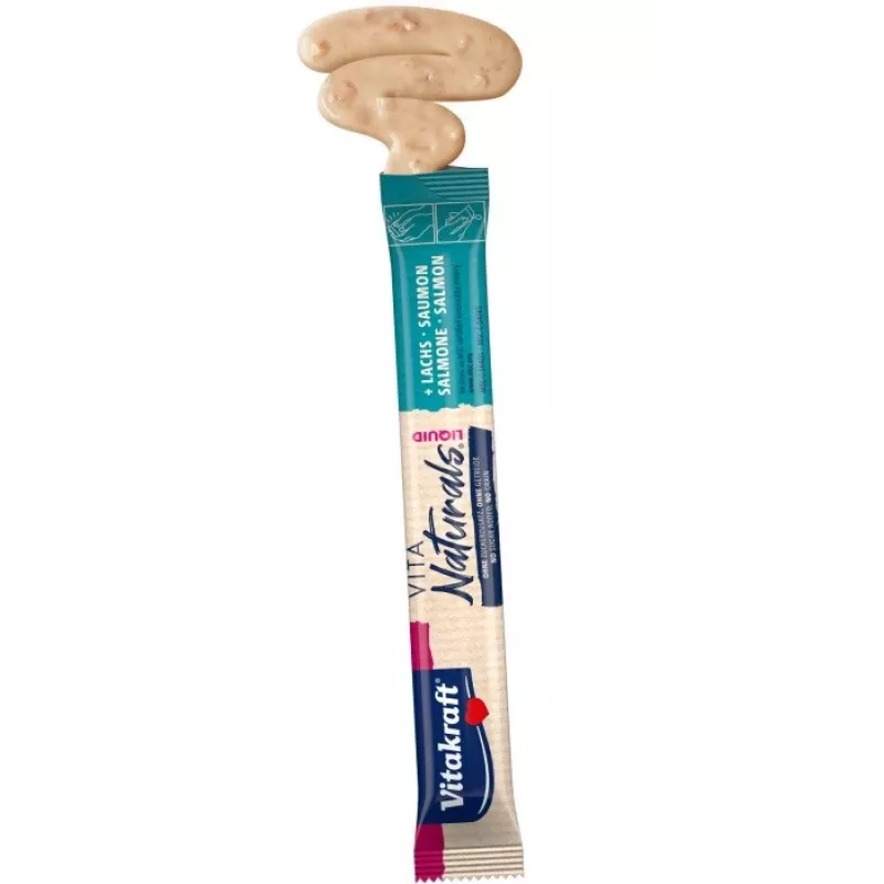VITAKRAFT Vita Naturals Flüssiger Lachs - Katzensnacks - 5 x 15g