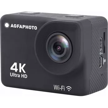 AgfaPhoto Action Cam 4K, wasserdicht, Wi-Fi, Zeitlupe/Zeitraffer (AC9000BK)