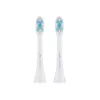 Zahnbürsten-Aufsteckbürsten ETA SoftClean 2er-Pack, weiche Borsten, Blau und Weiß