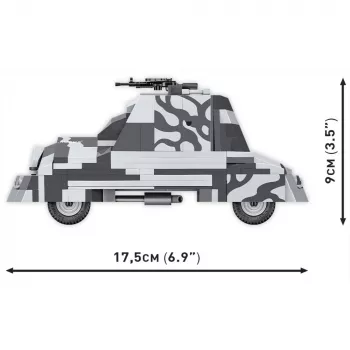 COBI 3114 Historical Collection Behelfspanzerwagen Kubuś, Warschauer Aufstand, 302 Teile