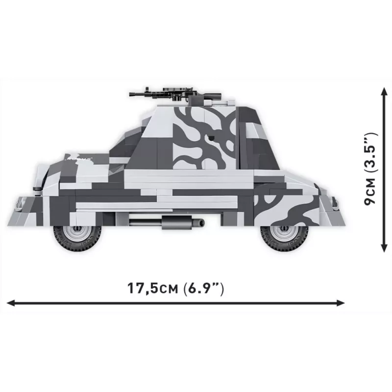 COBI 3114 Historical Collection Behelfspanzerwagen Kubuś, Warschauer Aufstand, 302 Teile