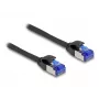 Netzwerkkabel DeLOCK RJ45 Cat.6A S/FTP schlank 1m Schwarz