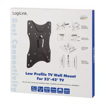 TV-Wandhalterung LogiLink BP0004 106,7 cm (42 Zoll) Schwarz