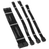 Kolink Core Standard Braided Kabel Extension Kit - Jet Schwarz