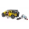 Jeep-Spielzeug BRUDER 02543 für Mountainbike- und Radfahrer-Thema, ABS, mehrfarbig, ab 4 Jahren