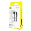 Baseus Dura USB Typ A auf Typ C 60 W Schnellladekabel 2 m Schwarz, Gold