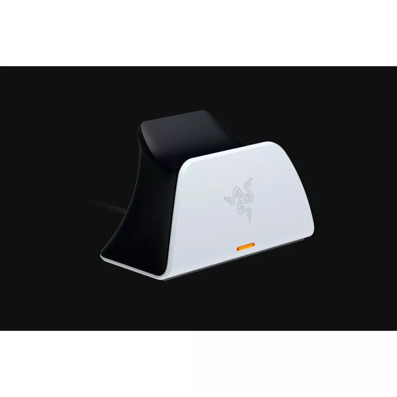 Ladestation Razer RC21-01900100-R3U1 für PlayStation 5 Controller — weiß, lädt einen Controller, inklusive USB-C-auf-USB-A-Kabel