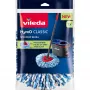 Austauschbarer Mikrofaser-Moppbezug VILEDA Modell 178330, blau/weiß, kompatibel mit Vileda-Mopps