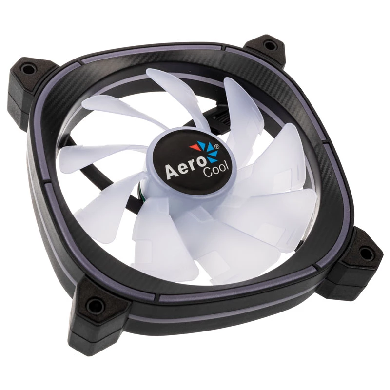 AEROCOOL 120mm Astro 12F ARGB LED Gehäuselüfter — 120mm, ARGB-Beleuchtung, 3-Pin-Stromanschluss