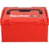 Toolbox FISCHER L-BOXX FLB 238 leer, rot/schwarz, modularer Aufbewahrungskoffer