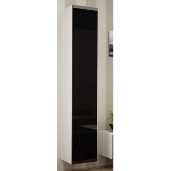 Cama geschlossen Schrank VIGO '180' 180/40/30 weiß/schwarz glänzend