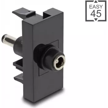 DeLOCK Easy 45 Steckdose Schwarz Buchse Stecker Gerade