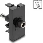 DeLOCK Easy 45 Steckdose Schwarz Buchse Stecker Gerade