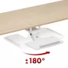 Tastaturhalterung MACLEAN MC-156 W — verstellbare Untertisch-Ablage, max. Belastung 5 kg