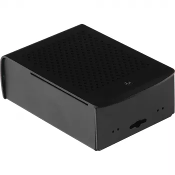 JOY-IT RPI CASE ALU06 - Gehäuse für Raspberry Pi 4, Alu, schwarz (RB-ALUCASEP4+06)