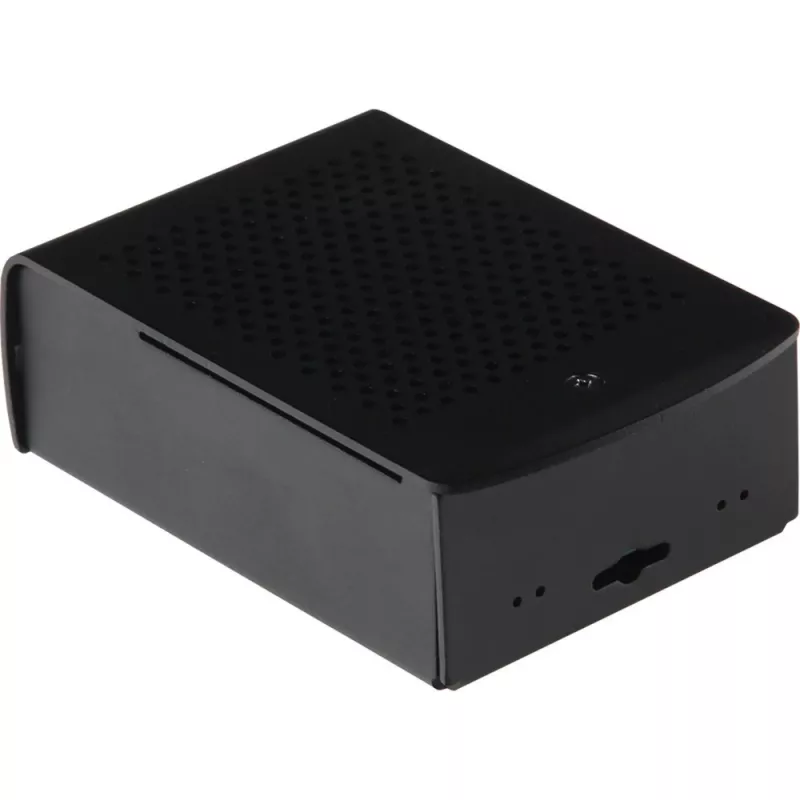 JOY-IT RPI CASE ALU06 - Gehäuse für Raspberry Pi 4, Alu, schwarz (RB-ALUCASEP4+06)