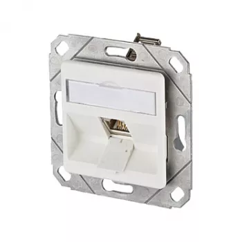 METZ CONNECT BTR E-DAT Modul 8(8) UPk - Anschlussdose, Unterputz - RJ-45 - Reinweiß, RAL 9010 (1309111102-E)