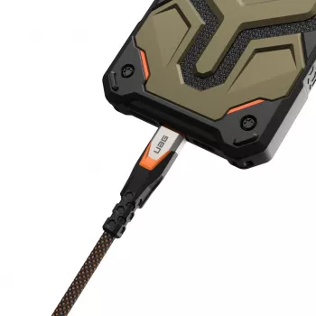 USB-C-auf-USB-C-Kabel C2G 9B4415114097 USB 3.2 Gen 2x2 0,75 m – Schwarz/Orange