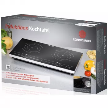 Induktionskochfeld Rommelsbacher CT 3410/IN, 2 Zonen, Touch-Steuerung