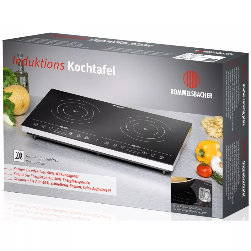Induktionskochfeld Rommelsbacher CT 3410/IN, 2 Zonen, Touch-Steuerung