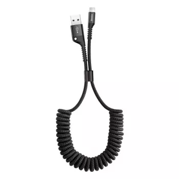 Baseus Spiralkabel Lightning 1m 2A (schwarz)