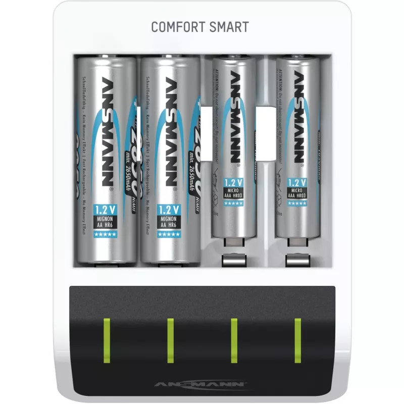 Batterieladegerät Ansmann Comfort Smart Haushalt Batterie USB