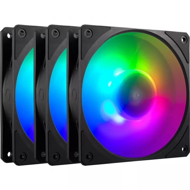 Set mit 3 COOLER MASTER-LÜFTERN Mobius 120P ARGB