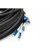 DIGITUS Vorkonfektionierte Fibre Optic Universal Breakout Kabel, Singlemode OS2, 8 Fasern, LC/UPC - LC/UPC