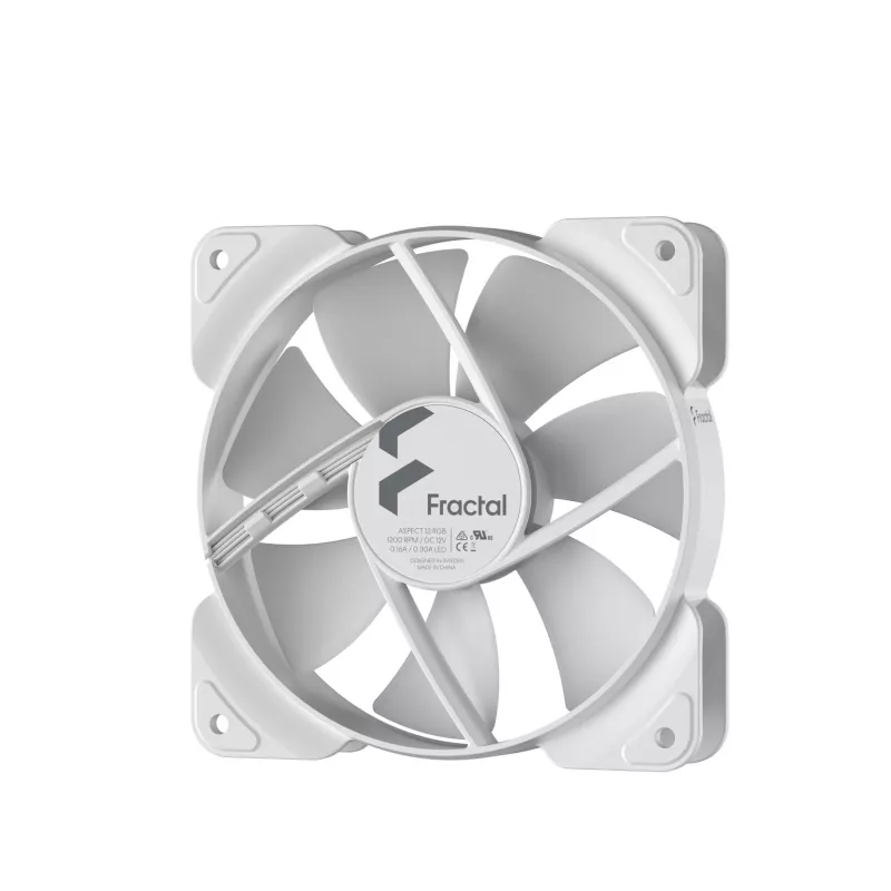 Fractal Design Aspect 12 RGB PWM 120mm Gehäuselüfter - Weiß