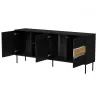 Cama INSERTO 3D1W Kommode 190x40x80 schwarz + LED