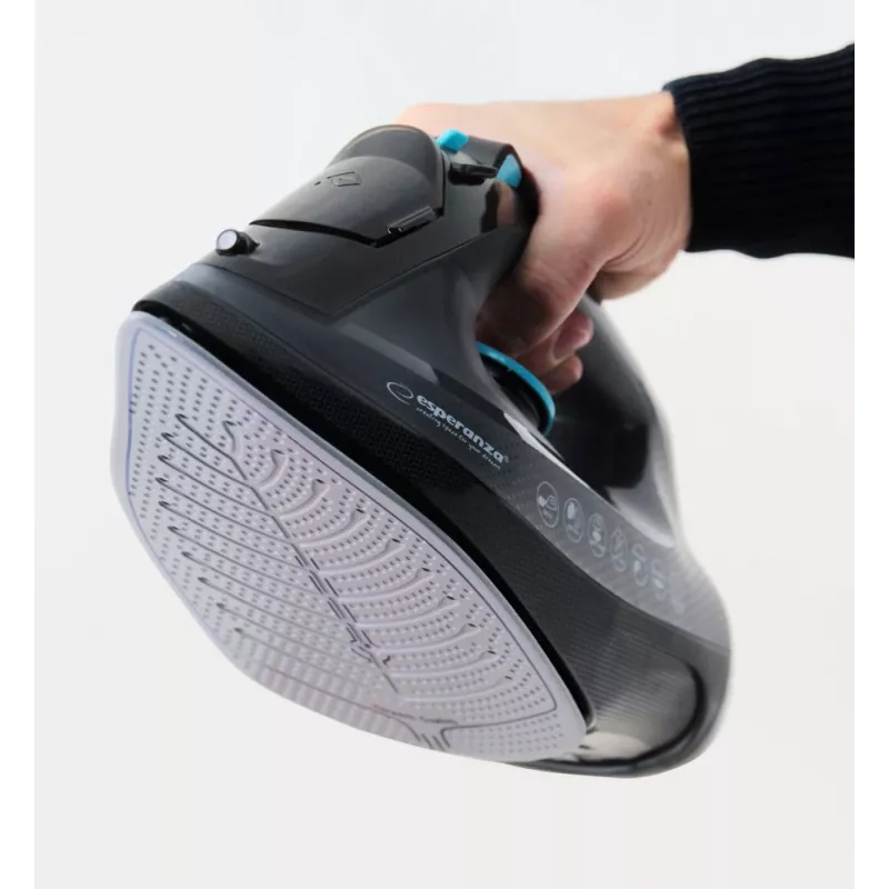 Esperanza EHI010 Dampfbügeleisen mit Keramiksohle Grau, Schwarz 2600 W