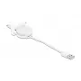 Kabel DeLOCK Easy 45 Modul USB 2.0 Einziehbares Kabel USB Typ-A auf 8 Pin Lightning Buchse weiß