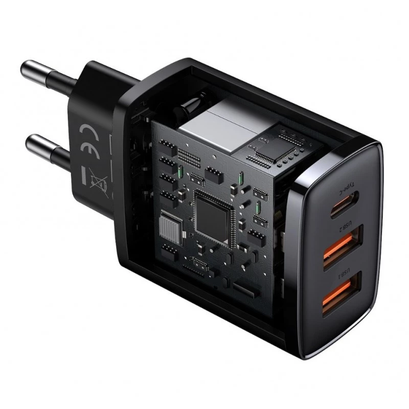 Baseus 30W USB-Ladegerät QC PD3.0 Typ C PD-Schnellladegerät für iPhone 17 16 15 14 13 12 Pro Max Xiaomi Samsung