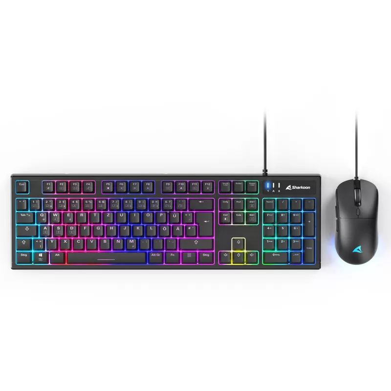 Gaming-Tastatur- und Maus-Set Sharkoon SKILLER SGB15 Combo DE mit deutschem Layout
