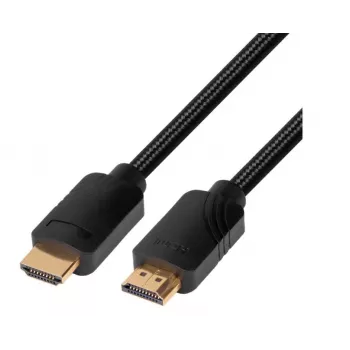HDMI Premium-Kabel v 2.1 2m schwarz für Gamer