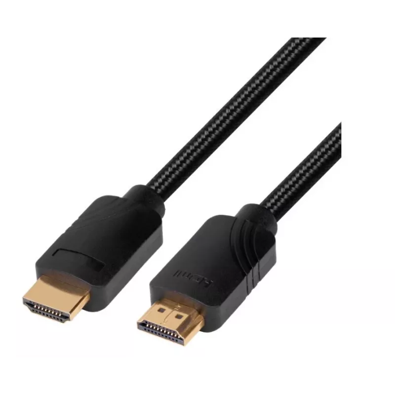 HDMI Premium-Kabel v 2.1 2m schwarz für Gamer