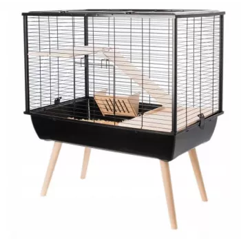 Zolux Cage Neo Muki für große Nagetiere H58, schwarz