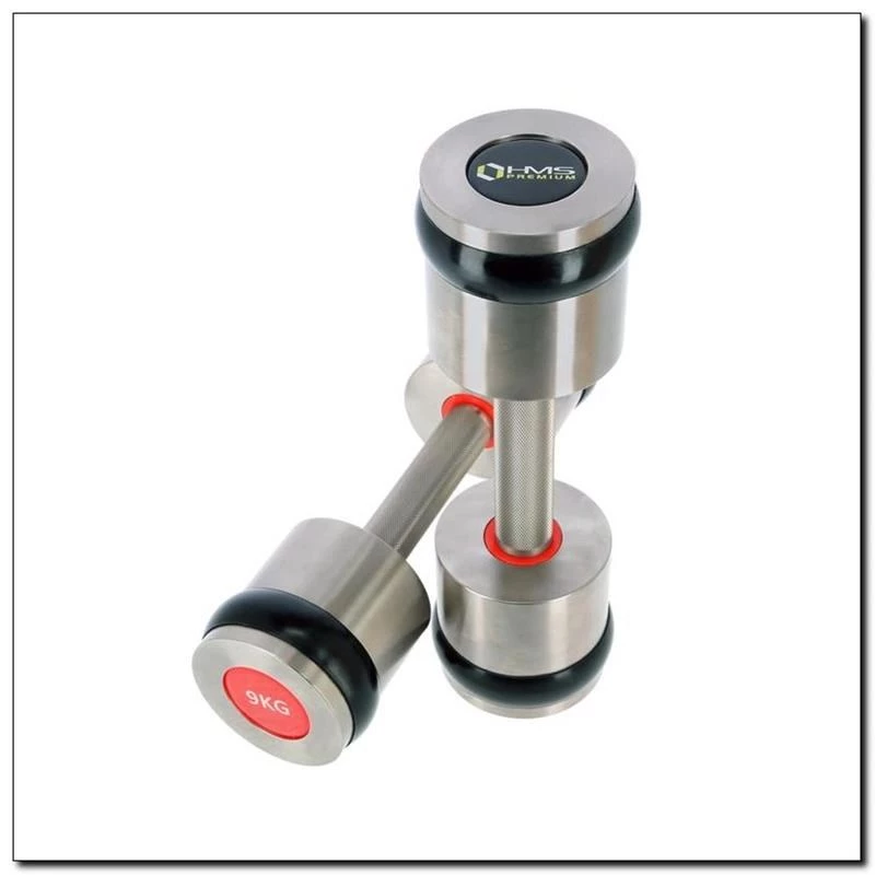 HMS Fitness HH09 Festgewicht-Hantel 9 kg 2 Stück