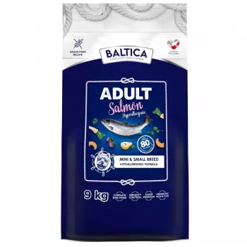 BALTICA Excellent Hypoallergenic Adult Small breeds Salmon - Trockenfutter für Hunde - 9kg