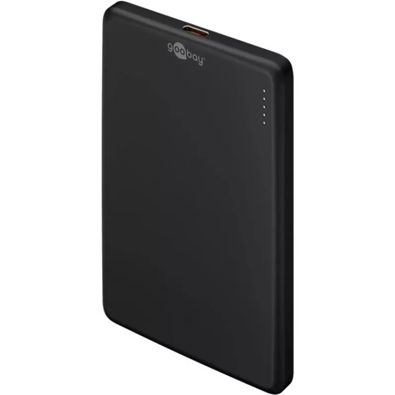 Goobay Magnetische Wireless Powerbank | 70182 | 5000 mAh | USB-C | Schwarz