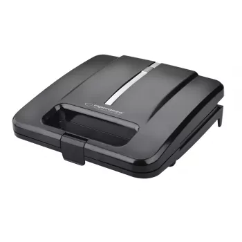 Sandwichmaker ESPERANZA PARMIGIANO 1000 W – 4 Sandwiches, schwarz, antihaftbeschichtete Platten