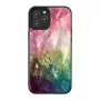 iKins Schutzhülle für Apple iPhone 12 Pro Max — Wasserblumen-Design, schwarz