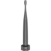 Kabellose Zahnbürste, Grau, 3 Bürstenköpfe, 1400mAh, Funktionen: Sanft, Reinigen, Massage, Weiß, Sweep